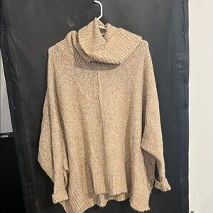 Ruby Moon Cozy Beige Cowl Neck Sweater